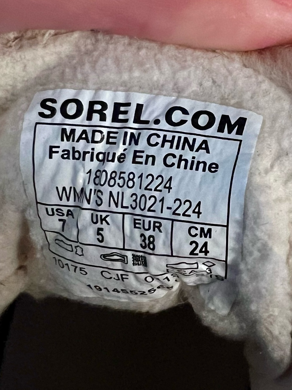 Sorel Joan of Arctic Wedge II Shearling Boots Camel Brown Suede Leather Size 7 - Picture 6 of 6